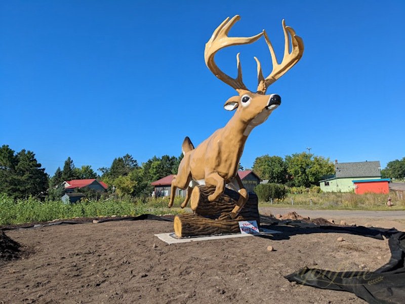 Vividly Giant Jordan Buck Statue for Public