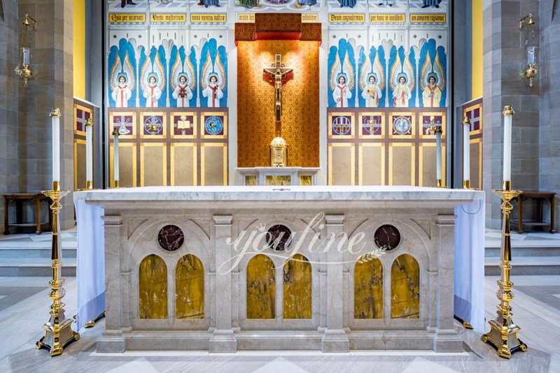 White Catholic Church Altar Table