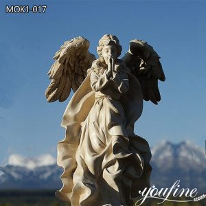 White Marble Angel Statue Garden Art Decor for Sale MOK1-017