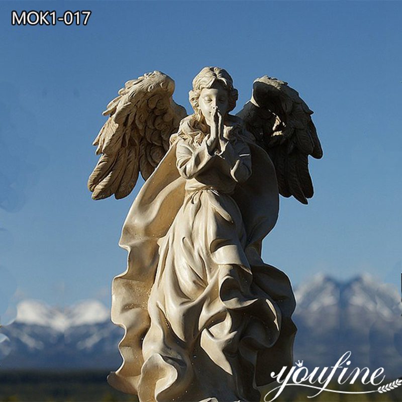  » White Marble Angel Statue Garden Art Decor for Sale MOK1-017 Featured Image