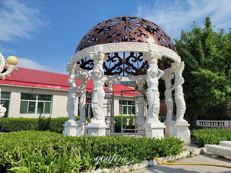 Marble Garden Gazebo with pergola design