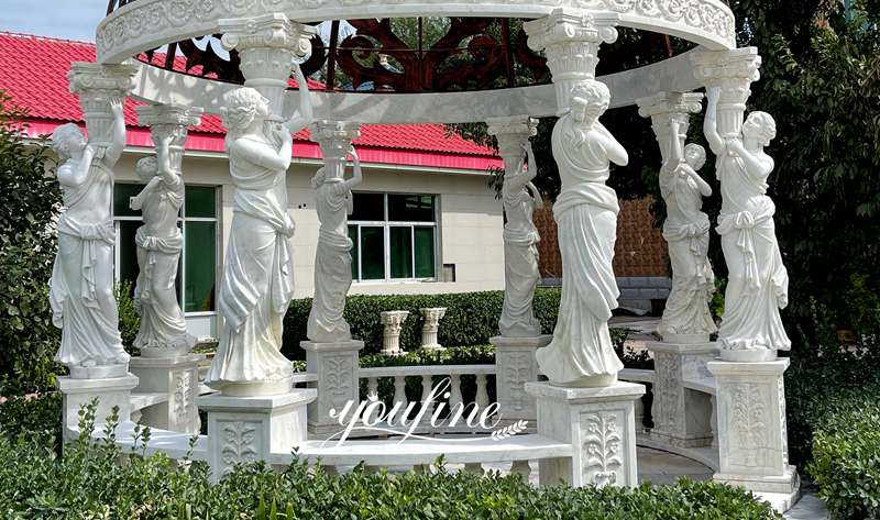 Marble Garden Gazebo with pergola design
