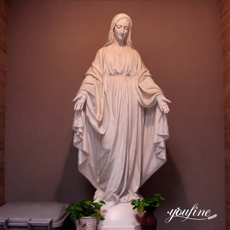  » White Marble Outdoor Blessed Mother Statue Factory Supply CHS-727 Featured Image
