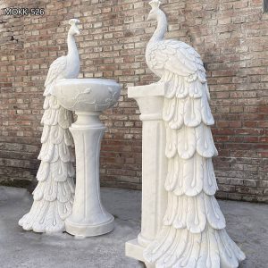  » Wholesale Natural Marble Large Peacock Statue Flower Pot