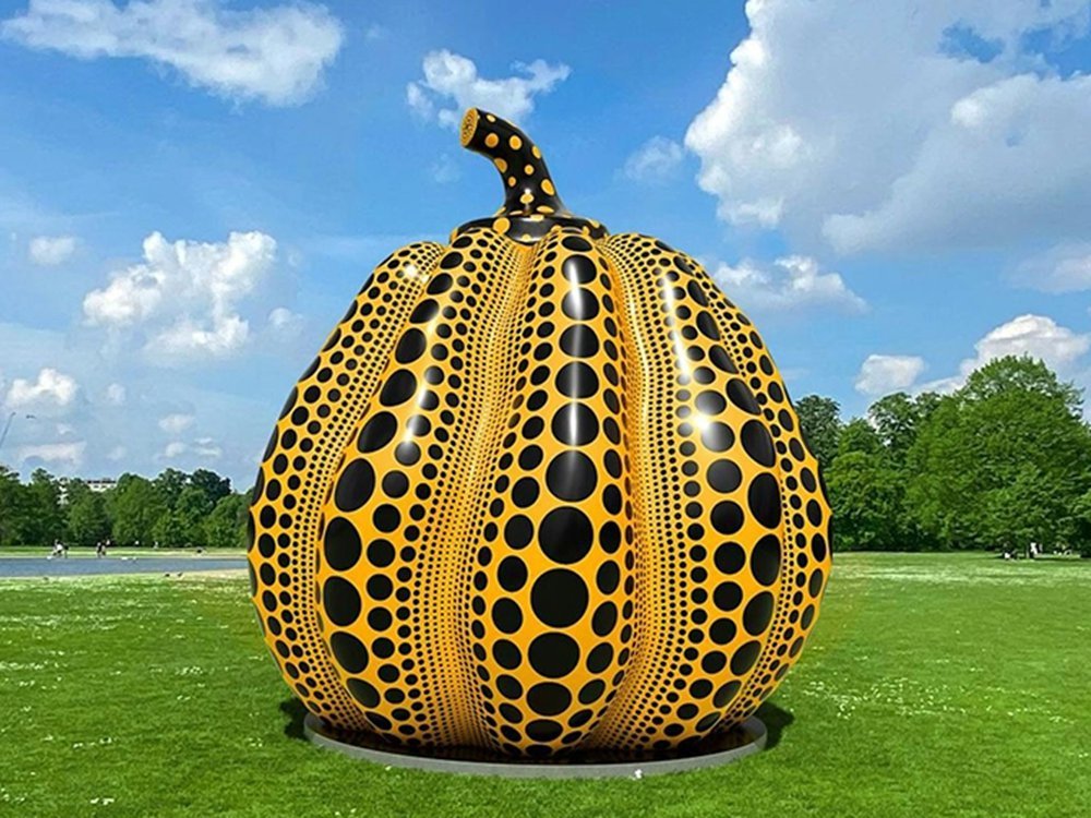 Yayoi Kusama Pumpkin Sculpture for Lawn Decor