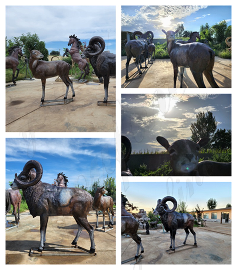 YouFine Bronze Animal Sculpture Display