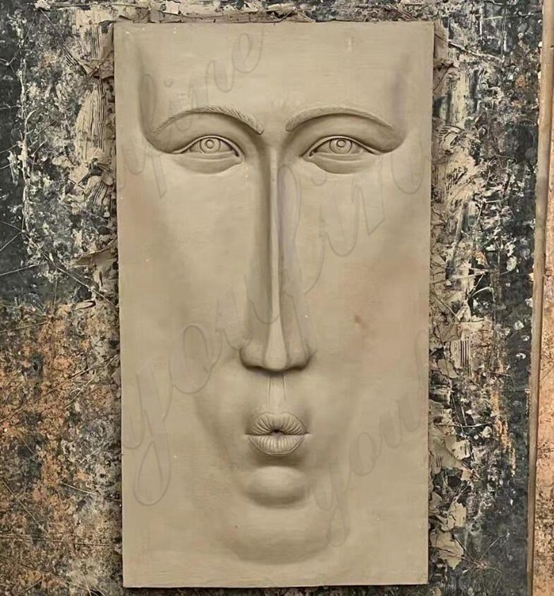 YouFine bronze mask relief fountain