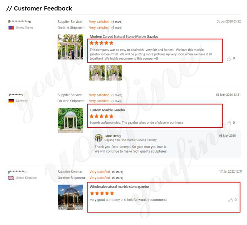 YouFine wedding gazebos customer feedback (3)