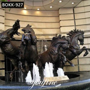 Large Outdoor Bronze Horse Fountain Garden Decor for Sale BOKK-927