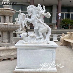  » Marble Statue Saint George Slaying the Dragon for Sale MOKK-853