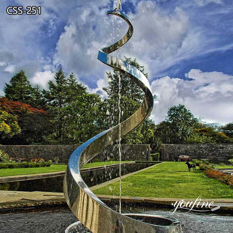 Garden Water Feature Stainless Steel Outdoor Fountain for Sale CSS-251