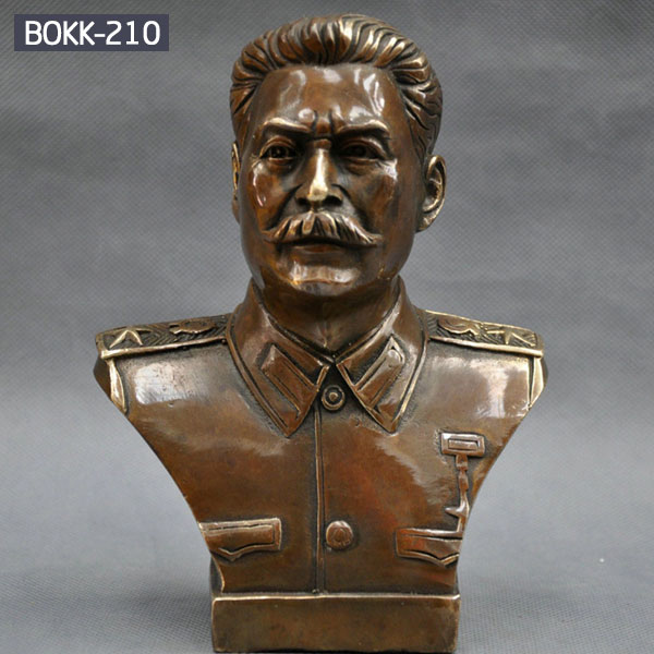 Custom Bronze Russian Leader Joseph Stalin Bust Sculpture