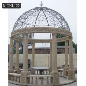  » Outdoor hand carved decoration popular marble gazebos designs MOKK-22