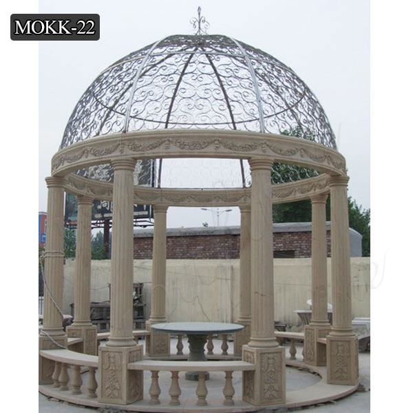  » Outdoor hand carved decoration popular marble gazebos designs MOKK-22 Featured Image