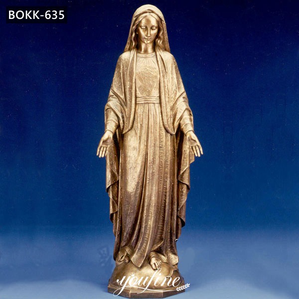  » Outdoor Bronze Virgin Mary Statue Church Decor for Sale BOKK-635 Featured Image