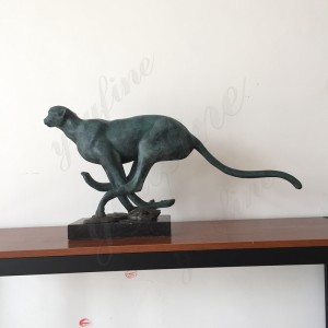  » antique bronze statue life size panther statue