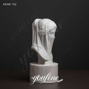  » Veiled Vestal Virgin Statue Strazza Lady Marble Sculpture for MOKK-762