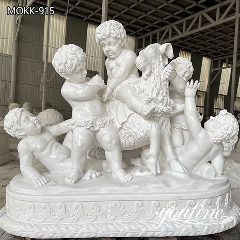  » White Marble Boy Sculpture Natural Outdoor Decor Factory Supply MOKK-915 Featured Image