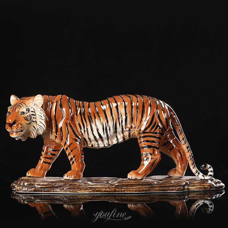 antique bronze tiger statue