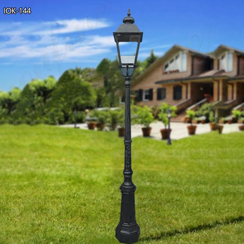 Antique cast iron lamp post for sale