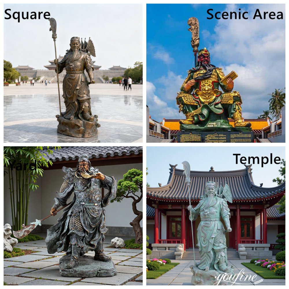 applications of Guan Yu sculptures
