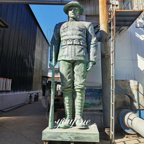 17ft Large Outdoor Bronze Doughboy Military Statues for American Customers