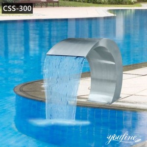 Stainless Steel Pool Water Fountain Garden Decor for Sale CSS-300