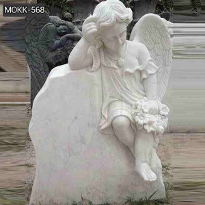  » Hand Carved High Quality Marble Baby Angel Headstones for Sale MOKK-568