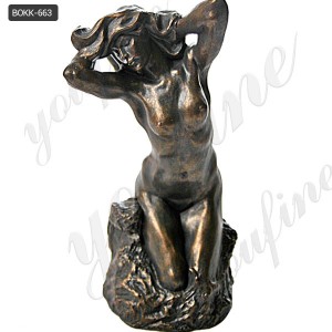 Life Size Antique Bronze Nude Women Statue Rodin The Toilette Of Venus for Sale BOKK-663