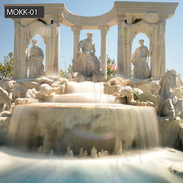 Beautiful Luxury OutdoorTrevi marble fountain for sale at best price MOKK-01