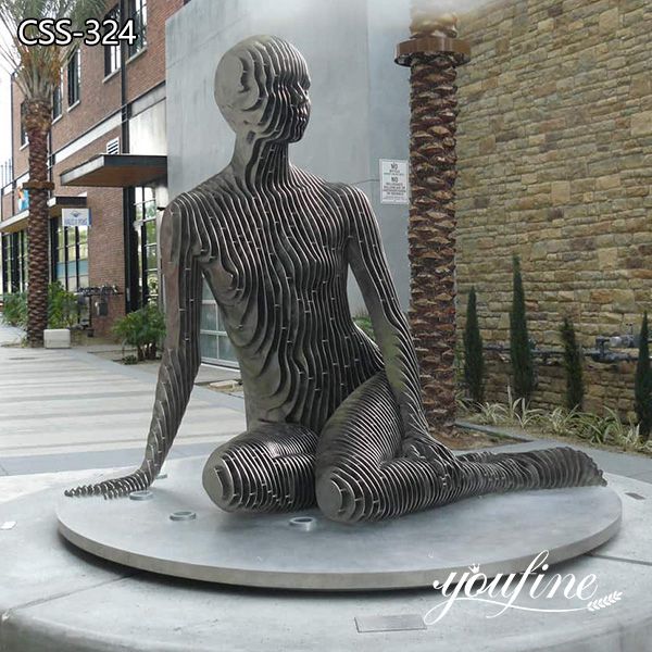 Modern Abstract Metal Human Sculpture for Sale CSS-324