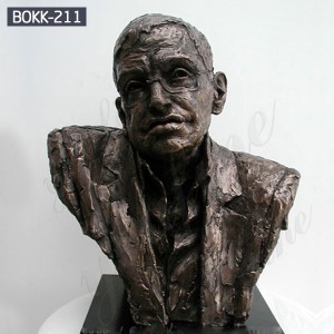  » Bronze Bust Statue of Hawking Famous Figure Bronze Bust Sculpture BOKK-211