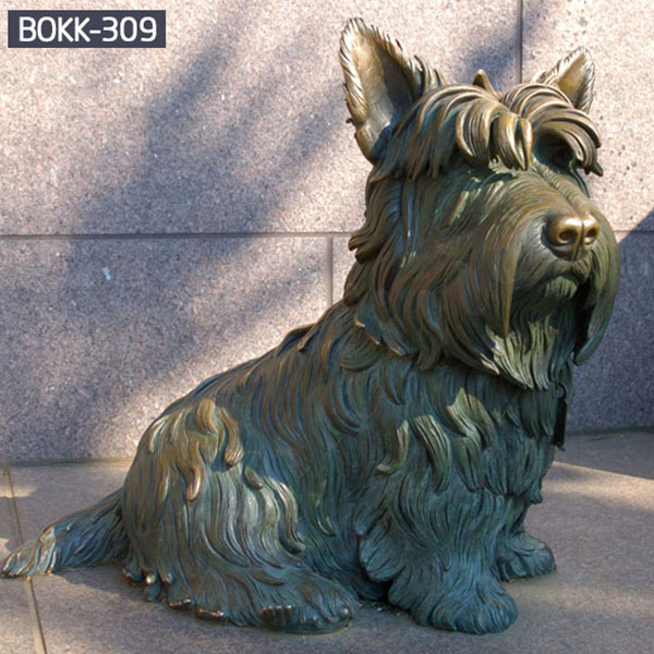 Metal Dog Yard Art Life Size Dog Statues Dog Garden Statues BOKK-309