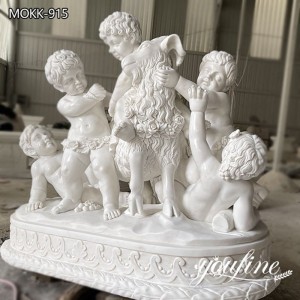  » White Marble Boy Sculpture Natural Outdoor Decor Factory Supply MOKK-915