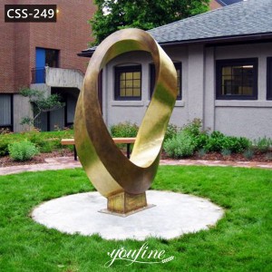  » Outdoor Large Double Möbius Strip Stainless Steel Sculpture for Sale CSS-249