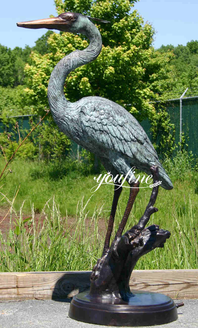 blue heron statues for ponds-YouFine Sculpture-03