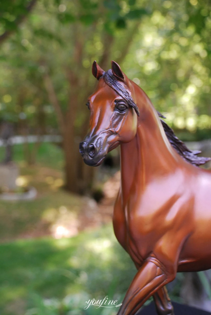 bronze Arabian horse statue life size -life size bronze horse statue for sale