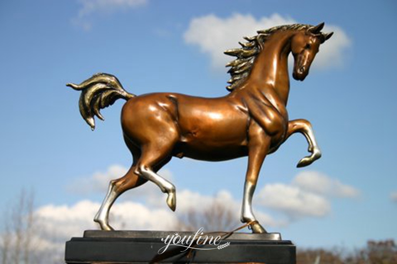 bronze Arabian horse statue life size - life size bronze horse statue for sale