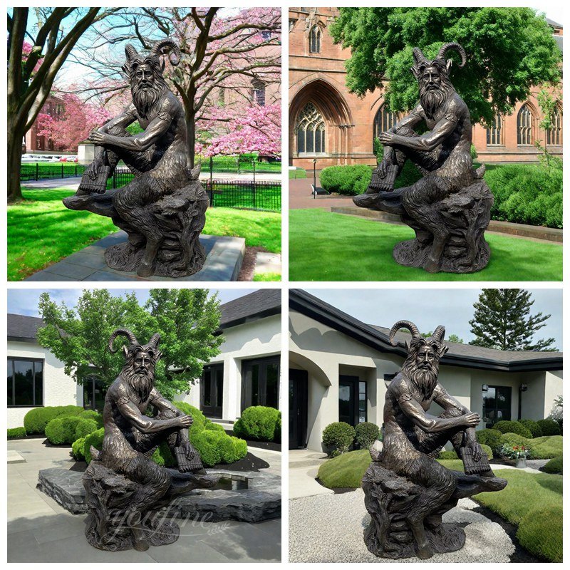 bronze Pan God statue application scenes