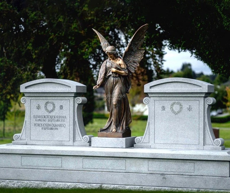 bronze angel tombstone