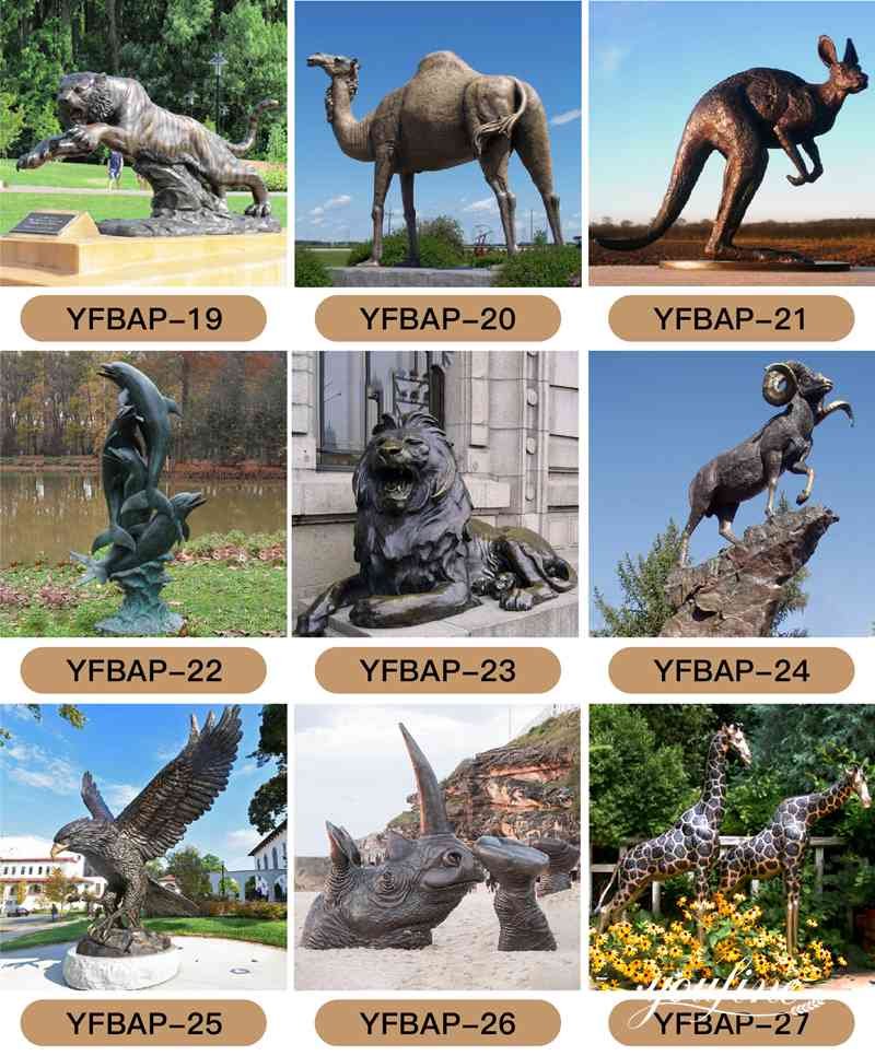 bronze animal sculpture - YouFine Sculpture