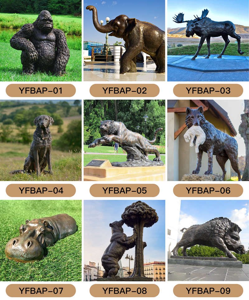 bronze animal statue -YouFine