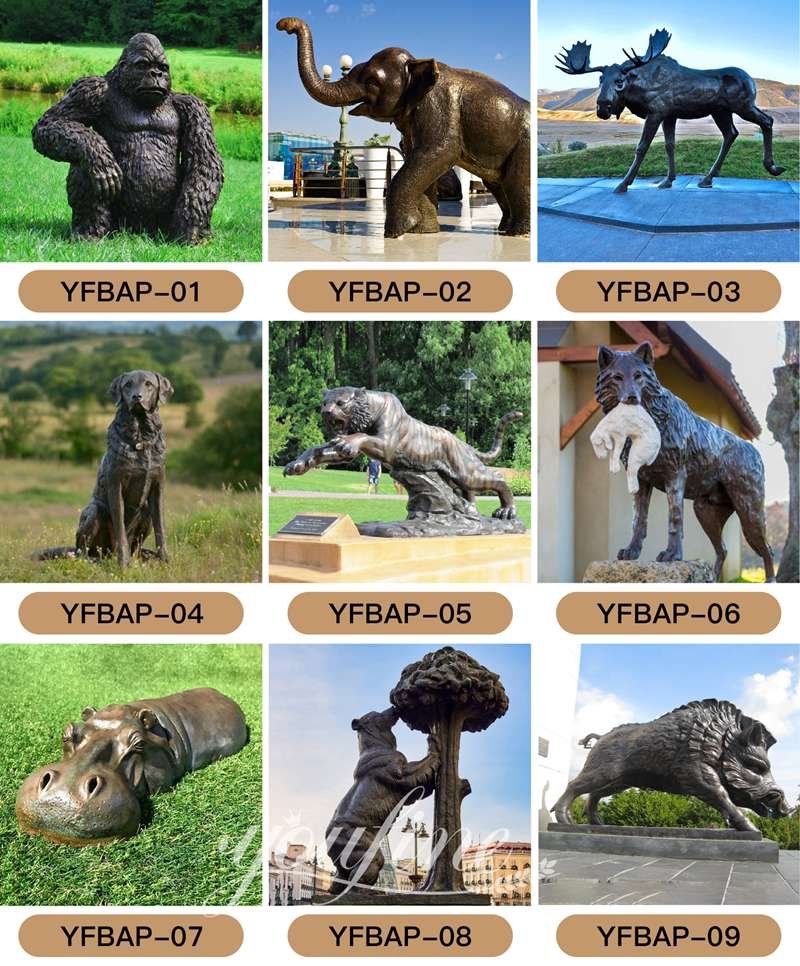 bronze animal statue - YouFine Sculpture (1)