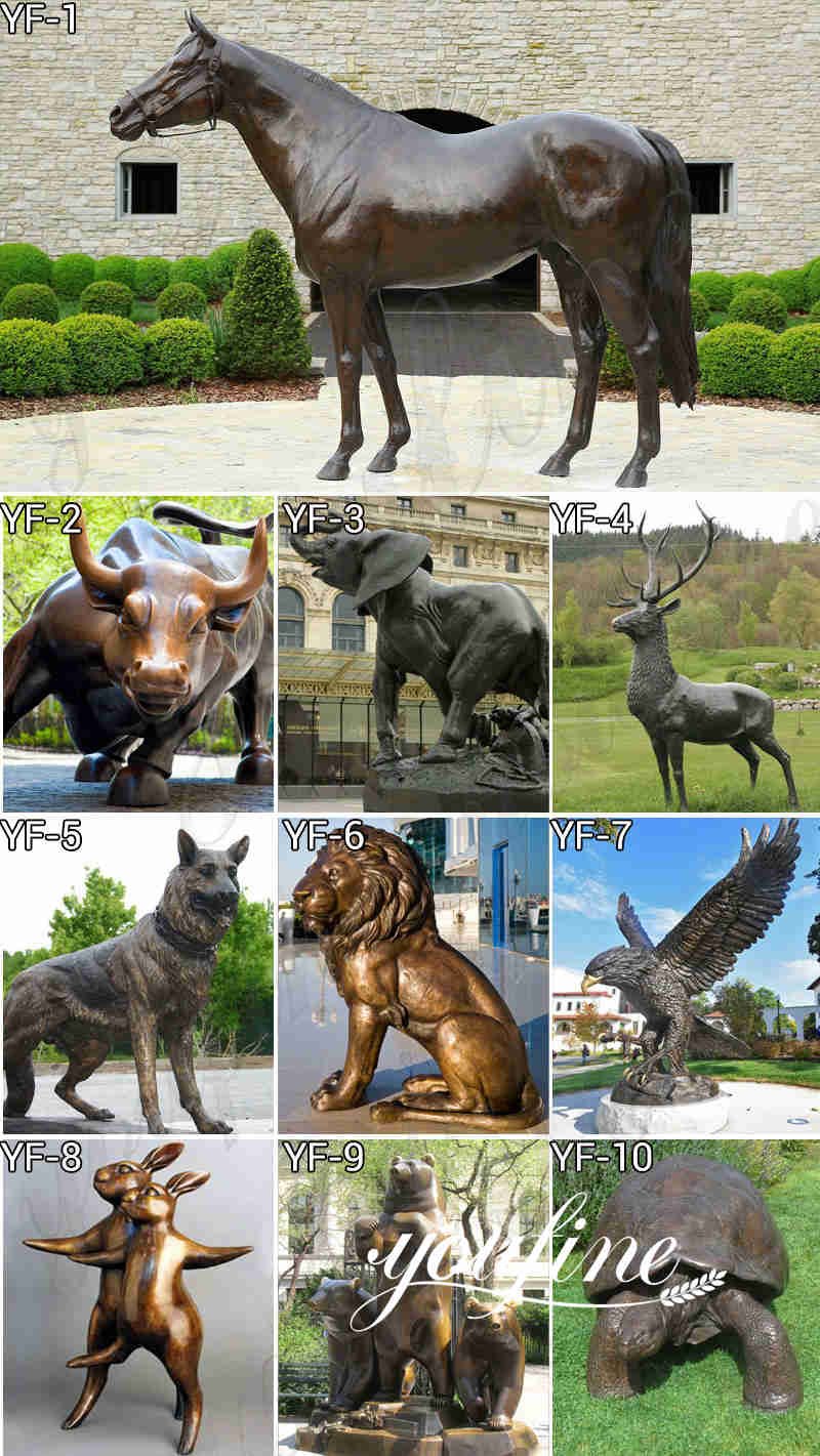 bronze animal statues for sale -YouFine Sculpture