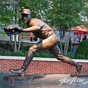 Custom Cast Bronze Baseball Statues Sports Sculpture BOK1-080