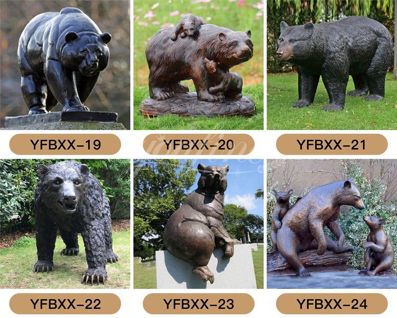 bronze bear statues (1)