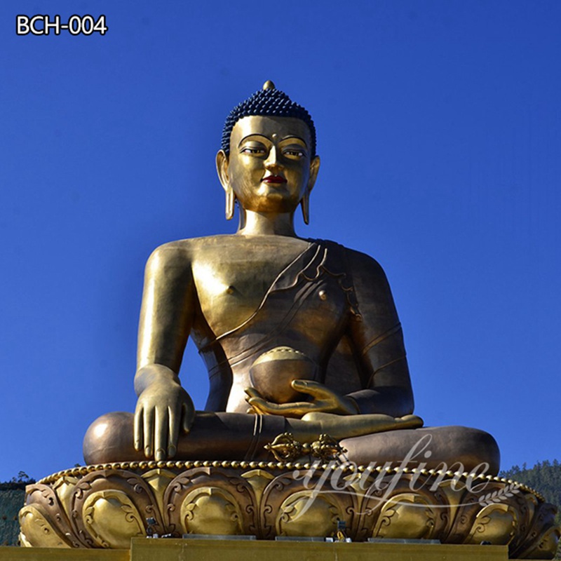 Large Golden Bronze Buddha Statue Factory Price