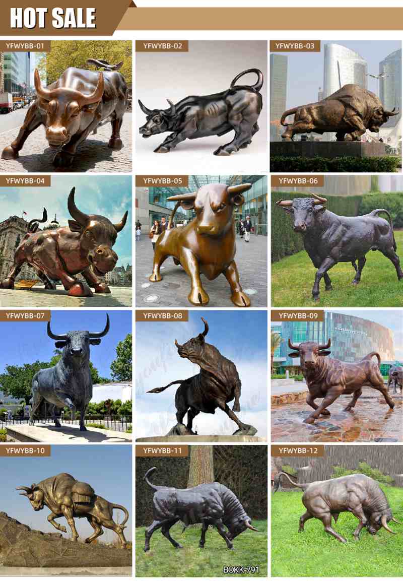 bronze bull statue - YouFine Sculpture