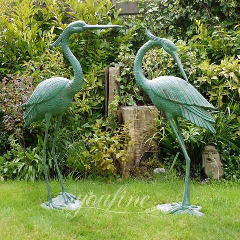 bronze crane sculpture - YouFine Sculpture (1)