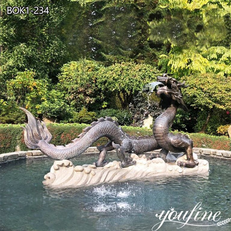 bronze dragon fountain-YouFine Sculpture